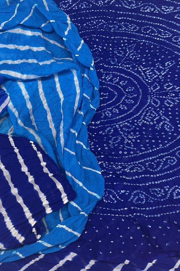 Leheriya Saree In Pure Georgette