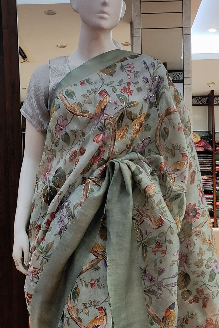 Linen Saree