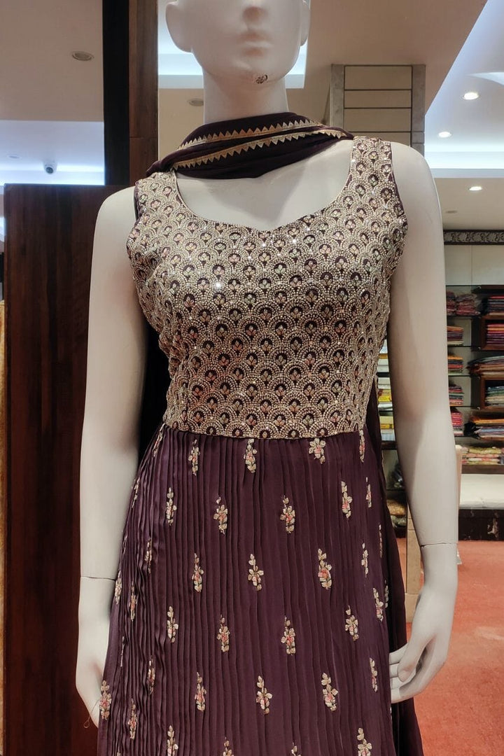 Long Sharara Suit Set 