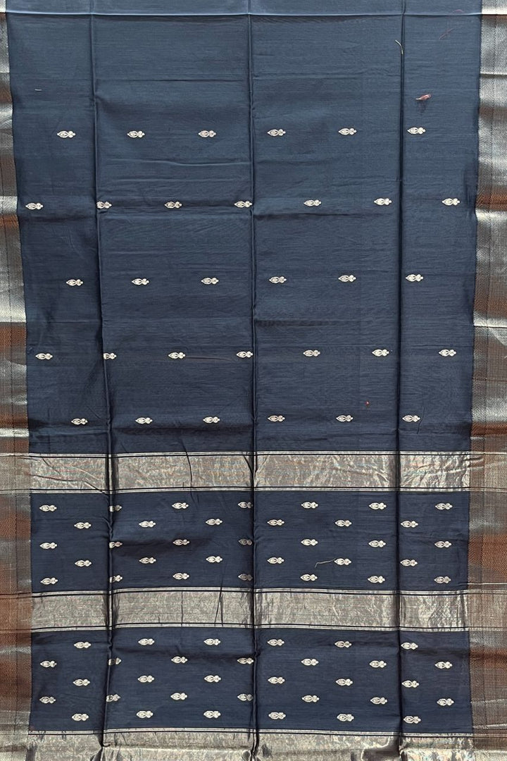 Maheswari Cotton Saree With Zari Booti