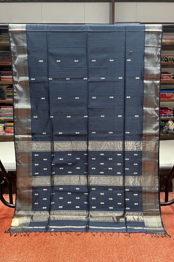 Maheswari Cotton Saree With Zari Booti