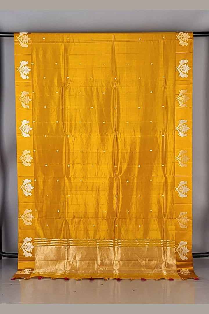 Mashru Katan Saree with Shikargah Border