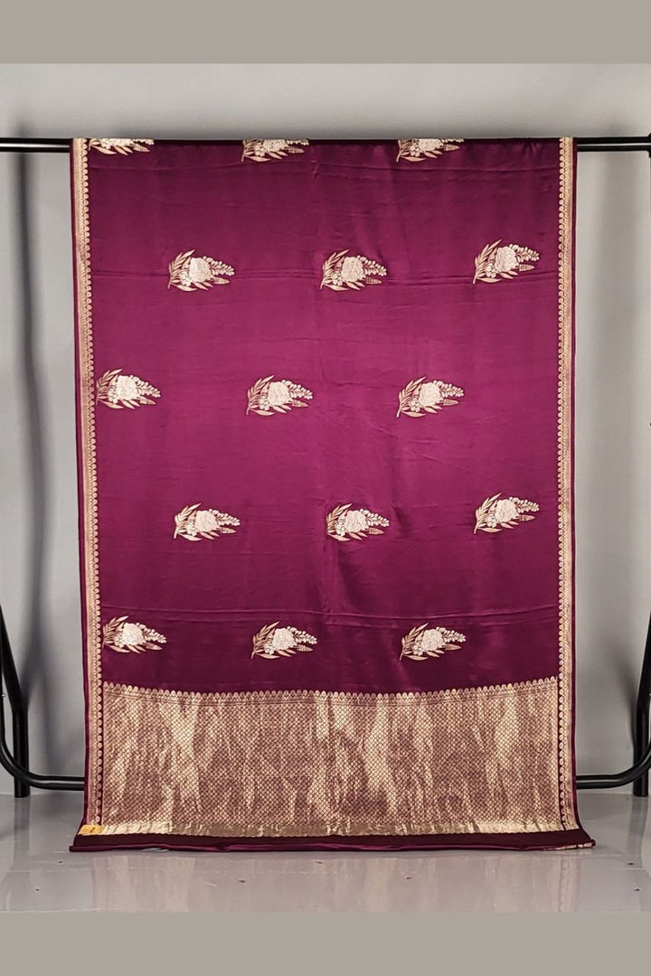 Mashru Saree on Katan Silk for Festive Look