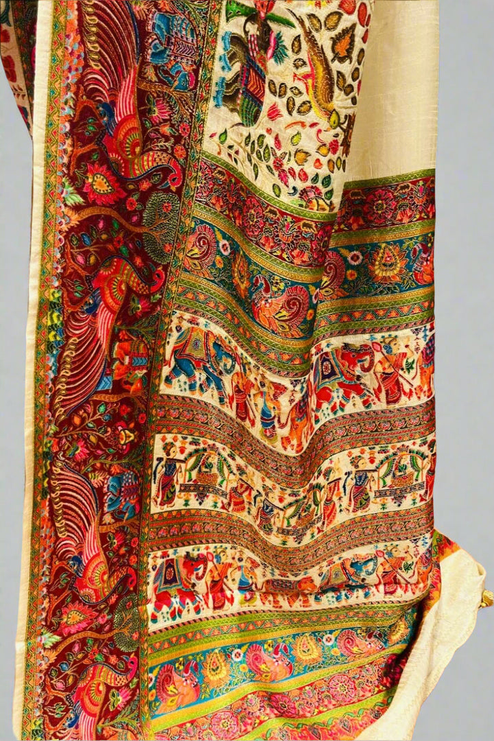Minakari Saree on Dola Silk