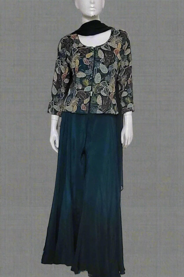 Indo-Western Top with Plazzo Set