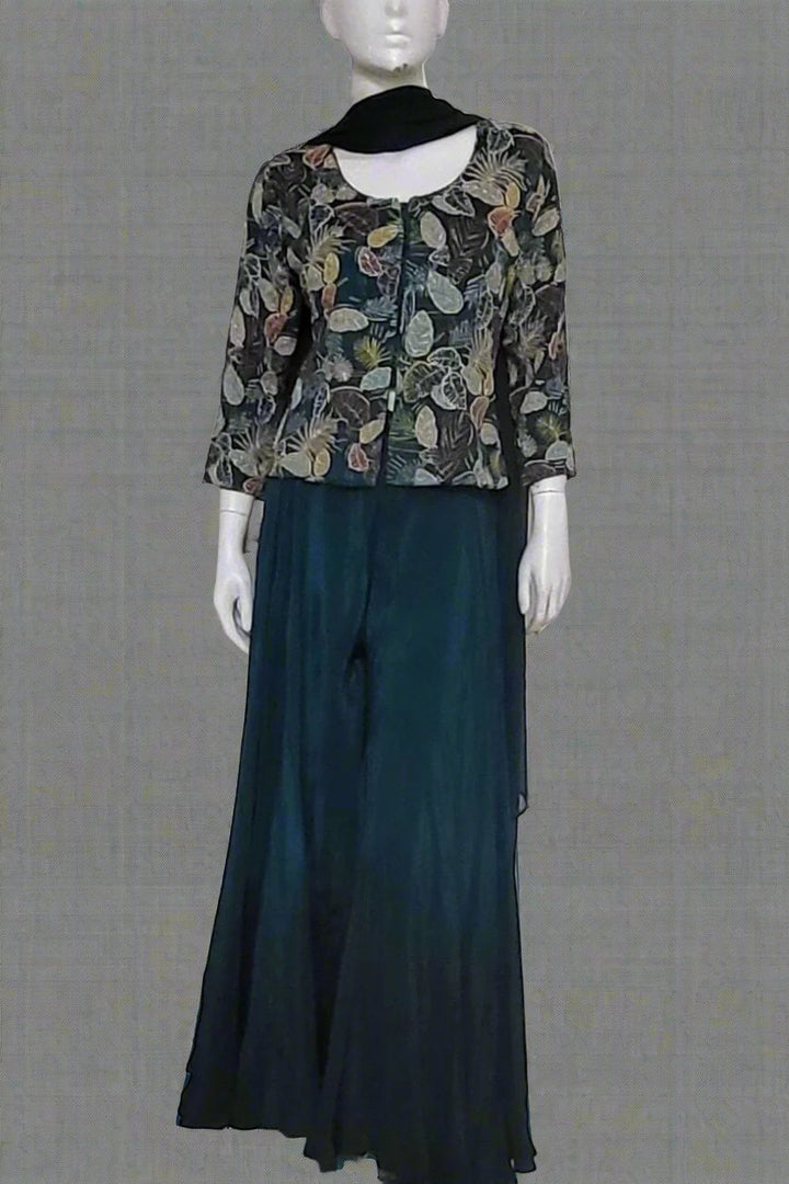 Indo-Western Top with Plazzo Set