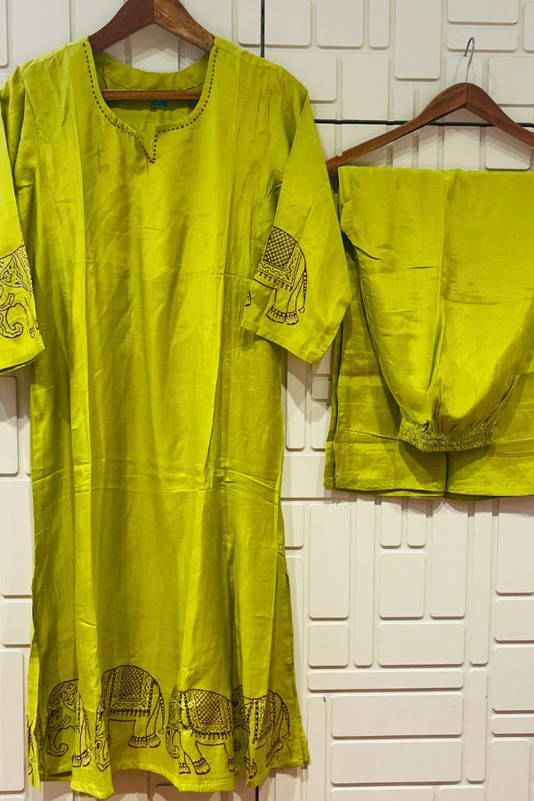 Straight Kurti Pant Set for Summer Wear
