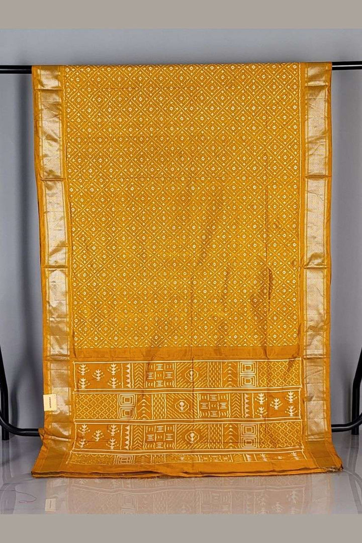 Patola Silk Saree for Haldi Ceremony