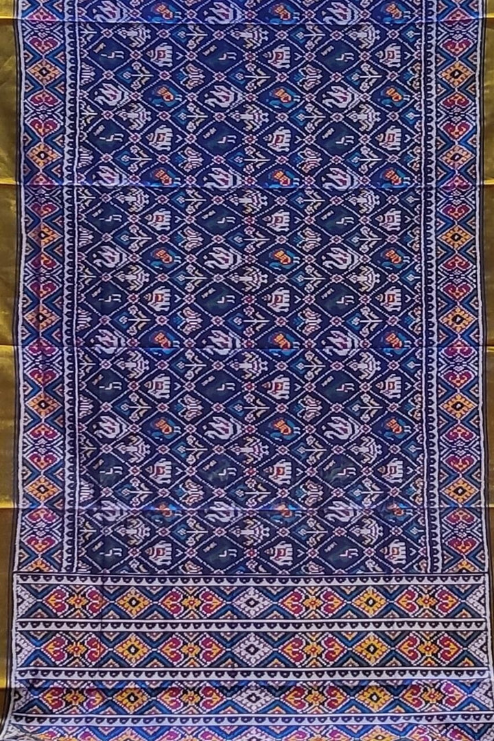 Blue Rajkot Patola Saree for Wedding