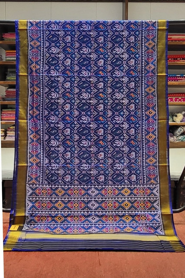Blue Rajkot Patola Saree for Wedding