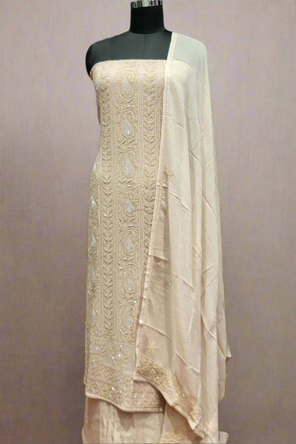 Eid Special Chikankari Suit Piece in Georgette