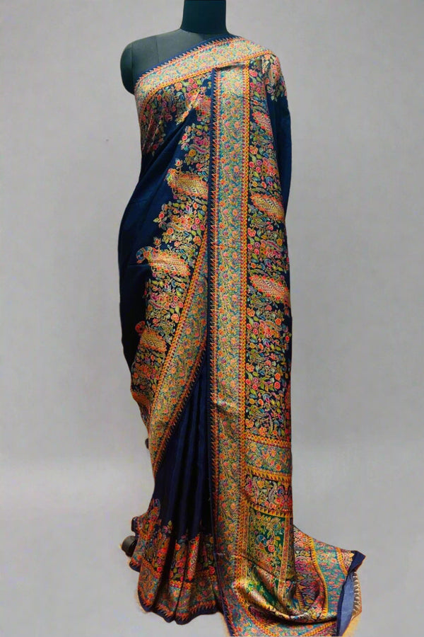 Plain Silk Saree with Rich Woven Work