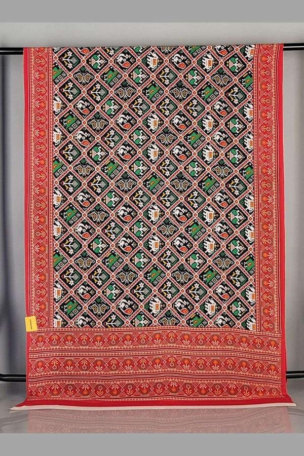 Pure Crepe Silk Saree in Multicolour
