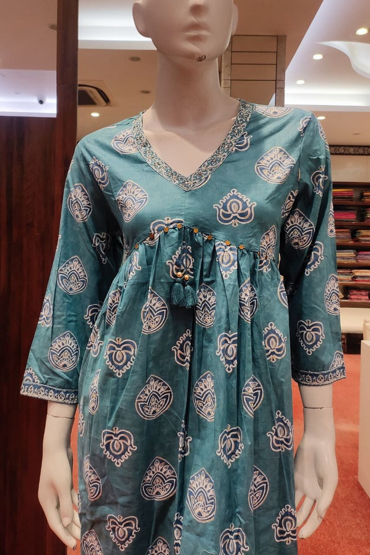 Printed Kurti Pant Set 