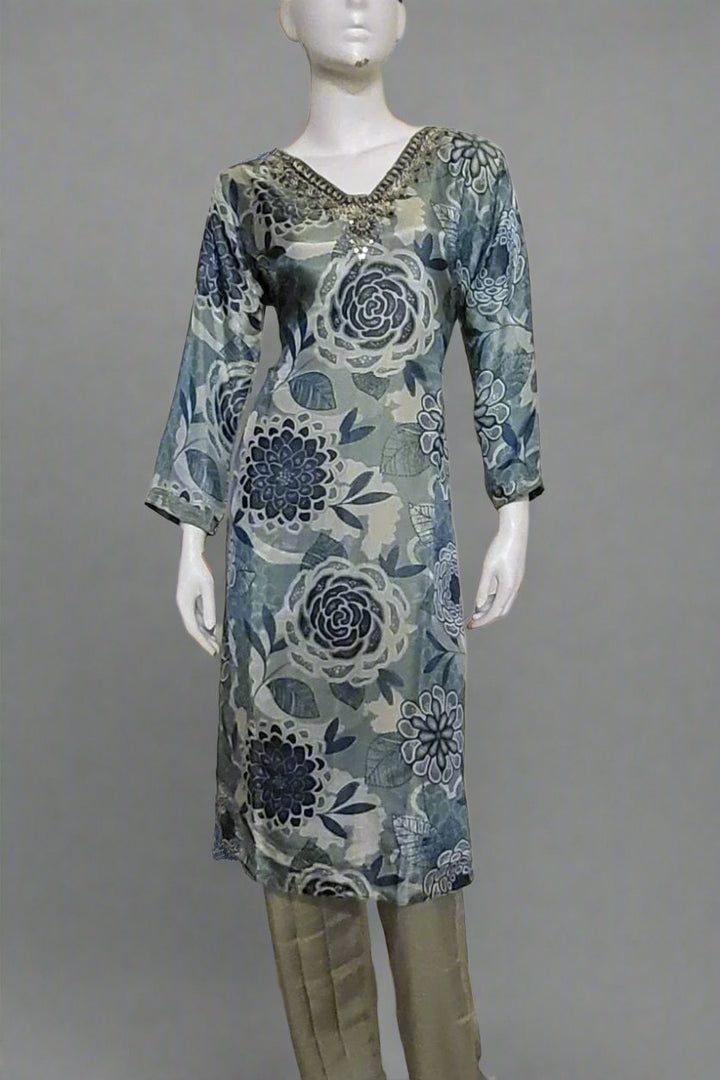 Printed Kurti Pant With dupatta