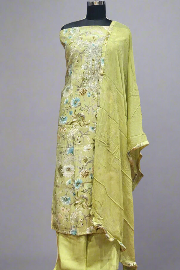Cotton Salwar Suit Piece for Casual Office Wear