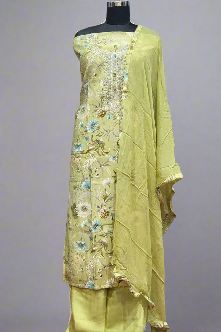 Cotton Salwar Suit Piece for Casual Office Wear