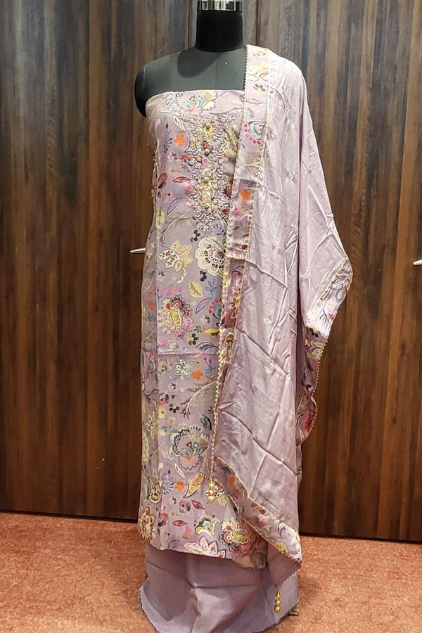 Printed Unstitched Suit Piece Set