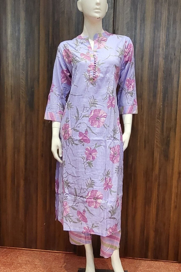 Pure Cotton Kurta Pant Set