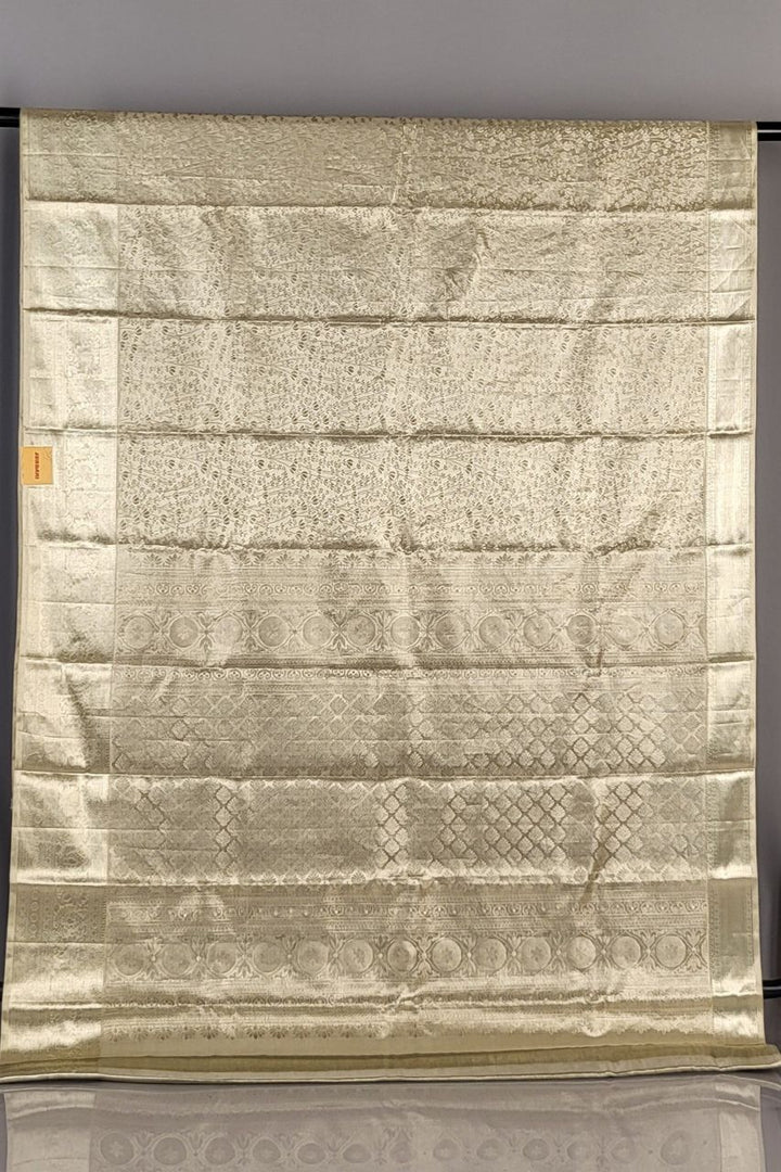 Brocade Kanjivaram Silk Saree for Wedding Reception
