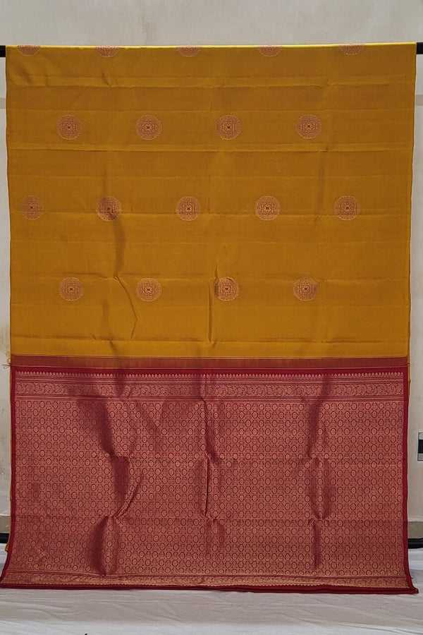 Borderless Kanjivaram Silk Saree for Wedding