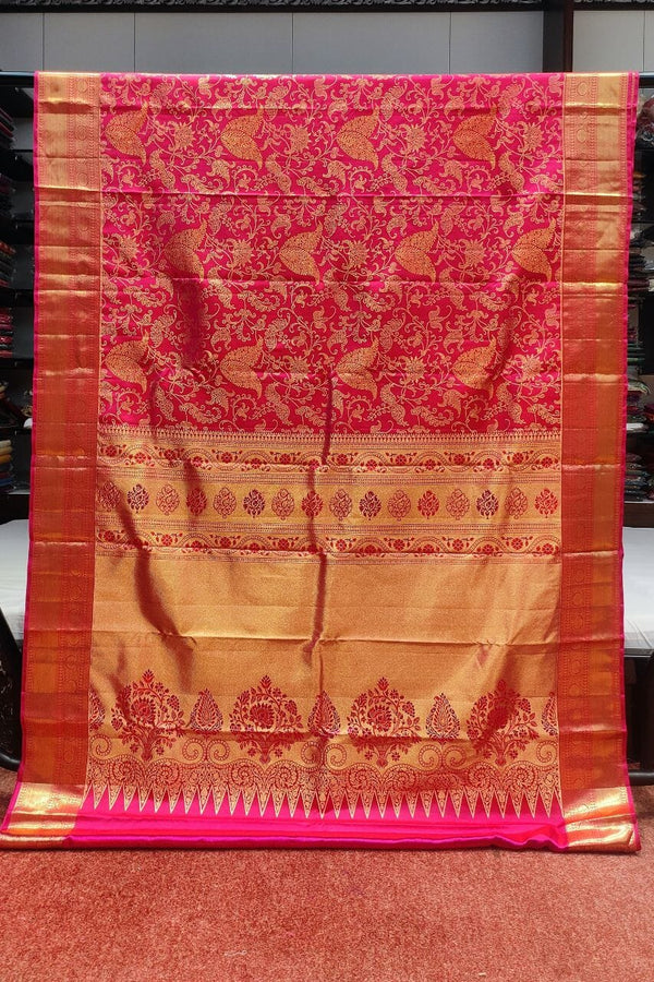 Pure Kanjivaram Silk Saree In Pink Color