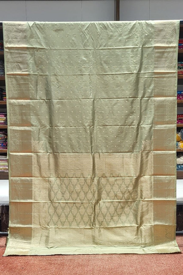 Kanchipuram Silk Saree For Wedding with Resham Booti