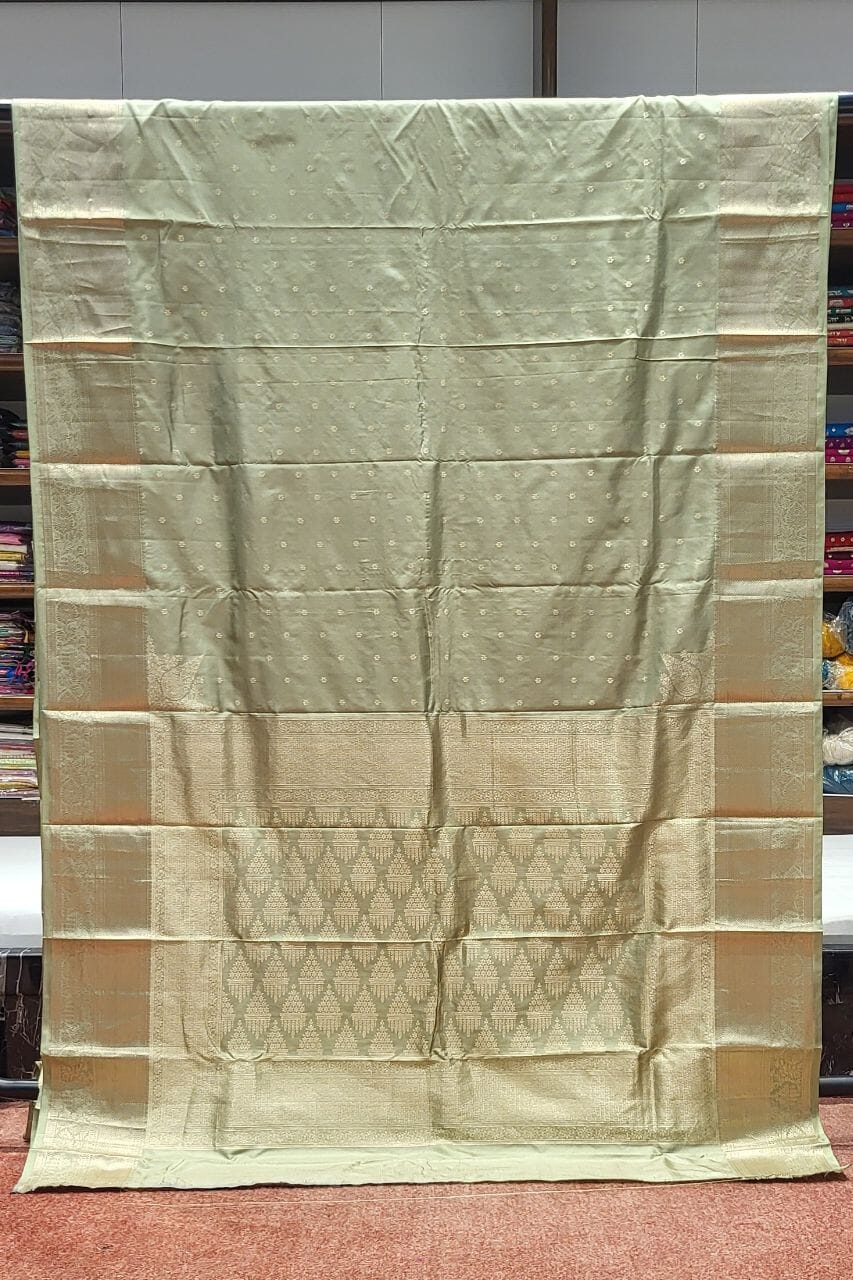 Kanchipuram Silk Saree For Wedding with Resham Booti