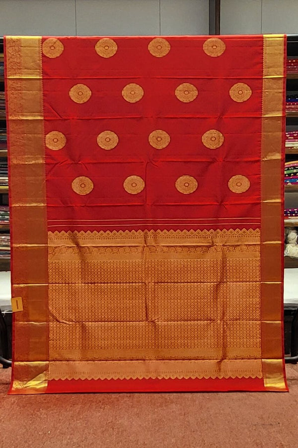 Pure Kanjivaram Silk Saree In Red