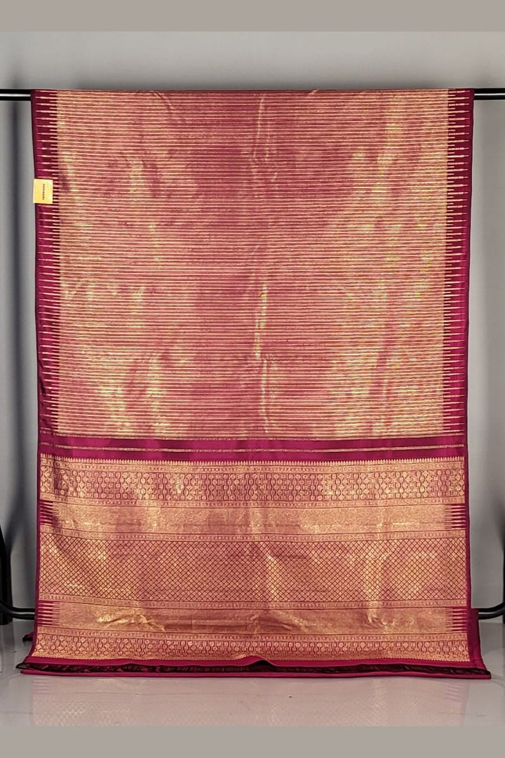 Premium Kanchipuram Silk Saree- Pink Color