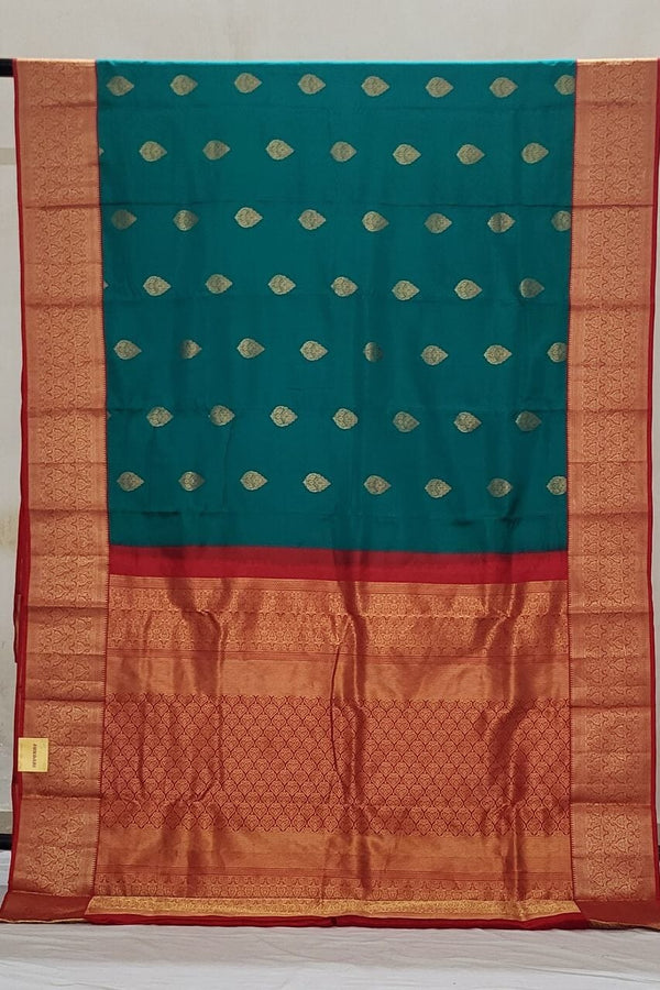 Pure Kanjivaram Silk Saree in Green