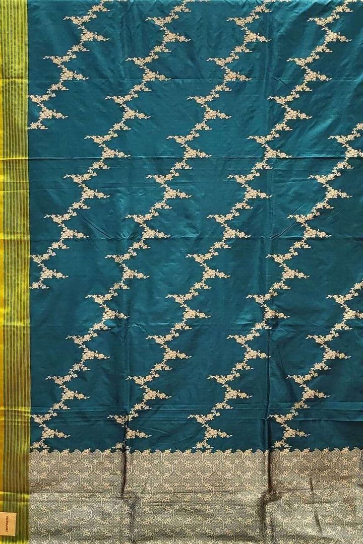 Katan Silk Saree for Mehendi