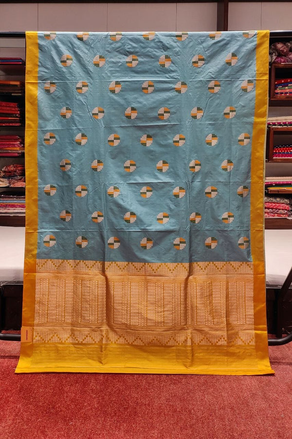 Pure Katan Silk Saree With Thread Work Booti