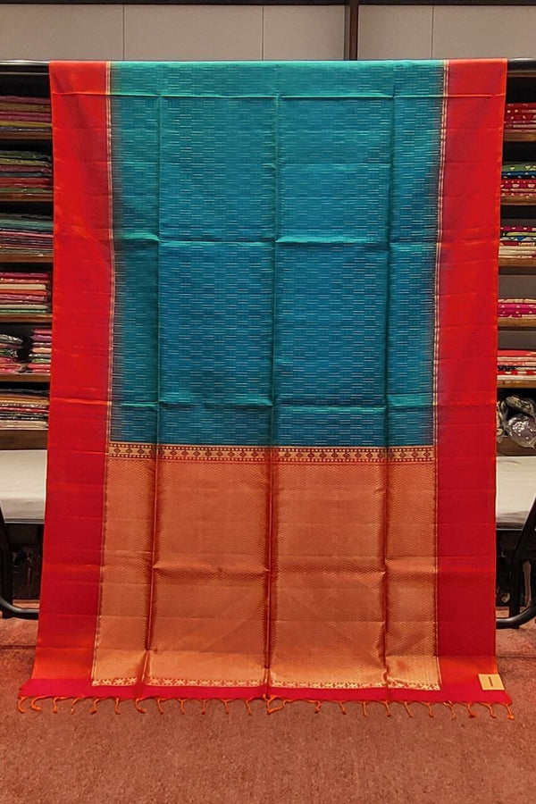 Pure Malai Silk Saree In Blue