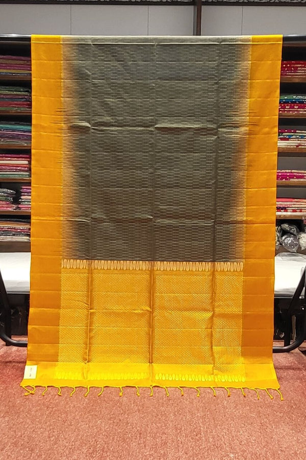 Pure Malai Silk Saree With Contrast Border
