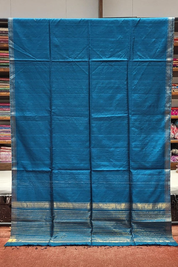 Pure Matka Silk Saree with Kalamkari Blouse Piece