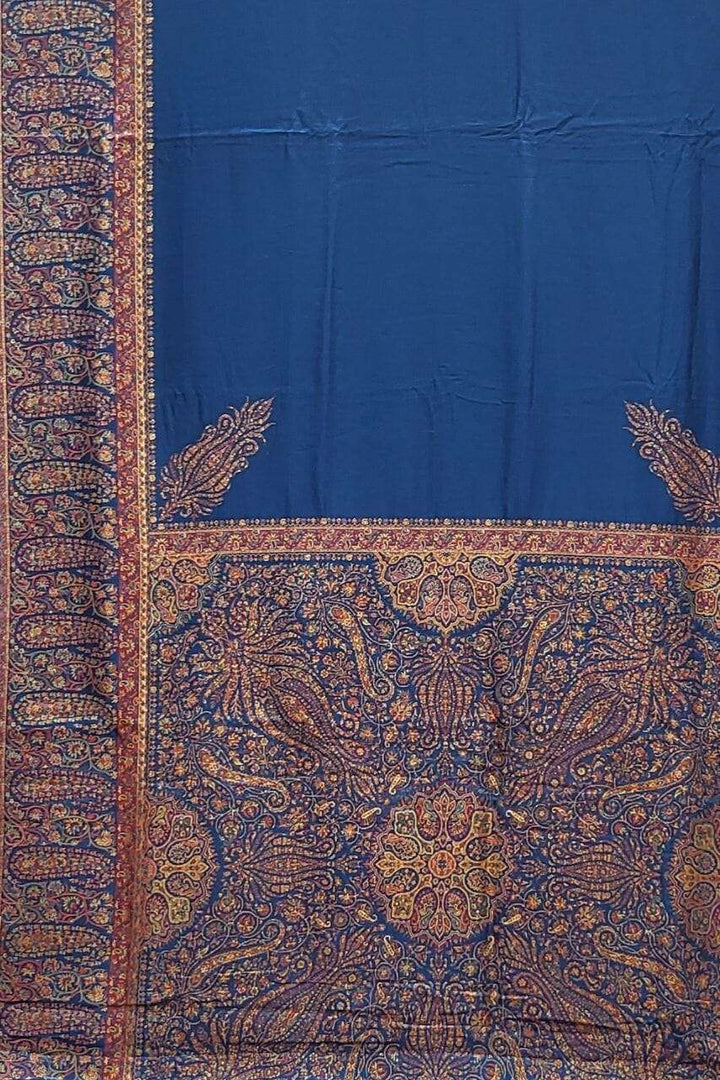 Pure Kani Silk Saree with Kashmiri Work