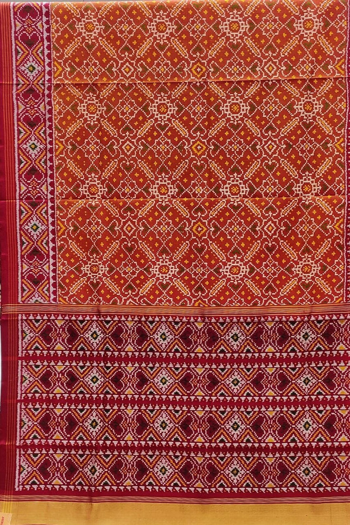 Pure Silk Saree With Patola Print 