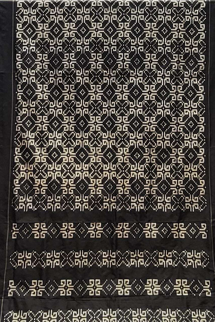 Pure Patola Silk Saree In Black Colour