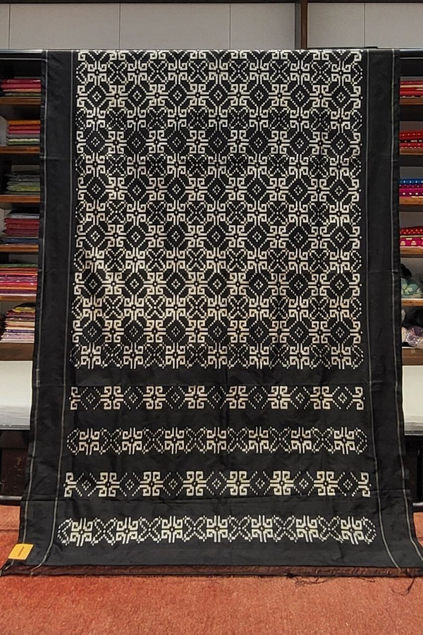 Pure Patola Silk Saree In Black Colour