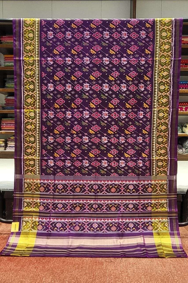 Pure Patola Silk Saree With Double Border