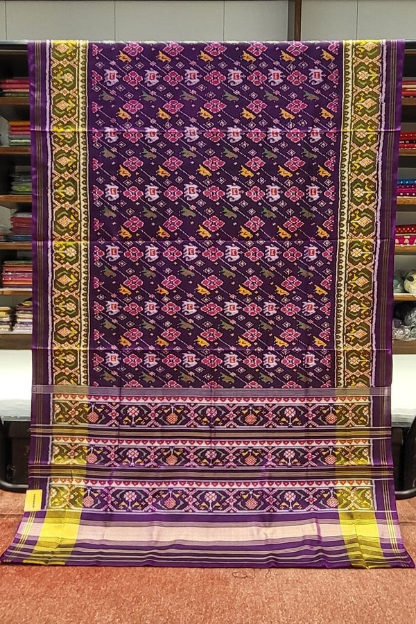 Pure Patola Silk Saree With Double Border
