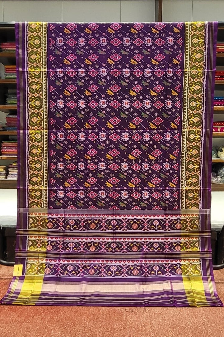 Pure Patola Silk Saree With Double Border