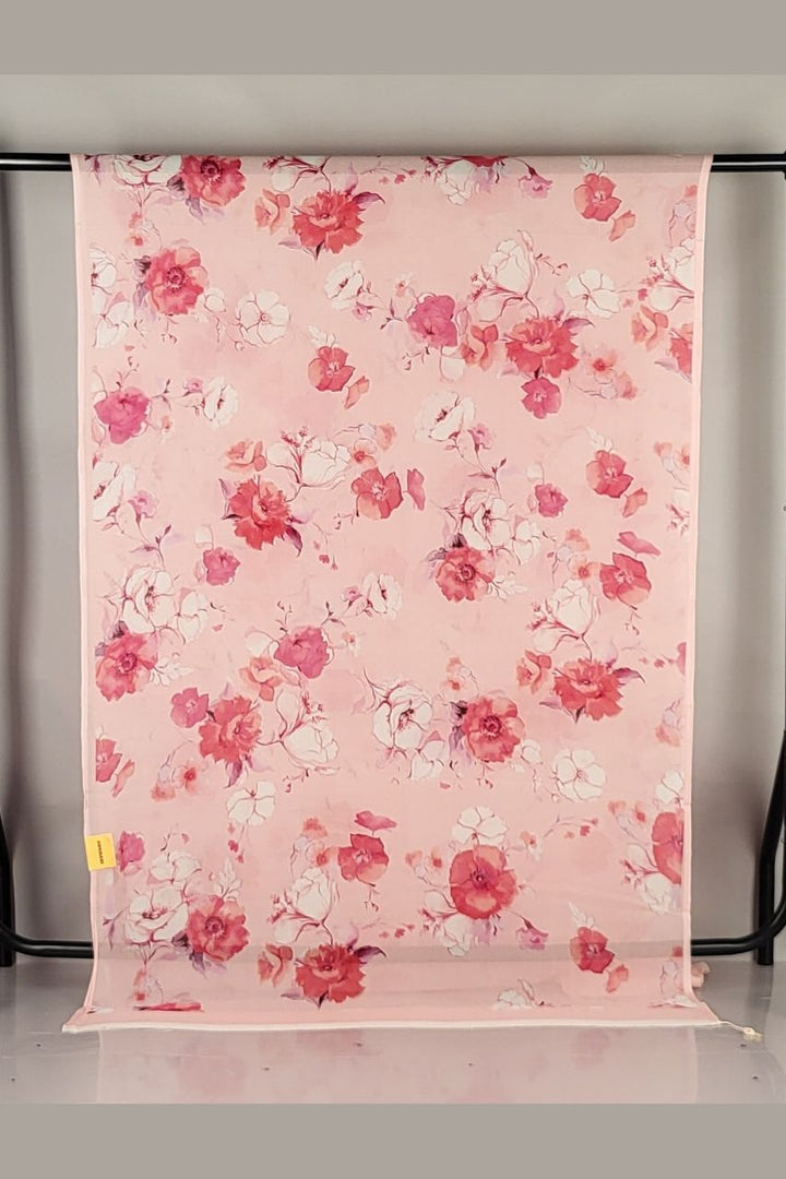 Casual Chiffon Saree with Floral Prints
