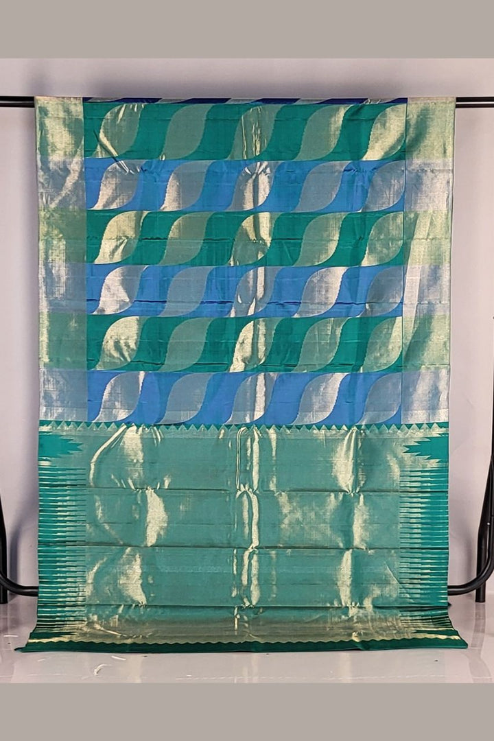 Pure Kanjivaram Silk Saree- Dual Colour