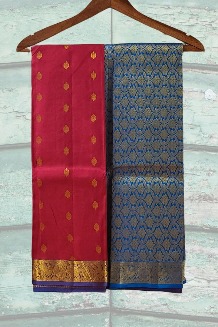 Red Kanjivaram Silk Saree for Wedding