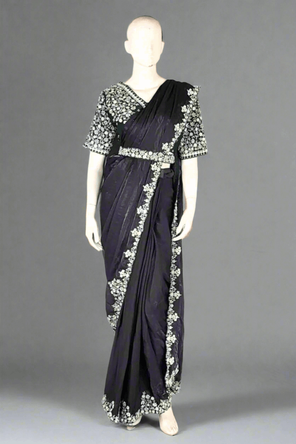 Ready Made Designer Saree for Puja Look 2025