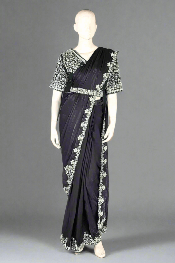 Ready Made Designer Saree for Puja Look 2025