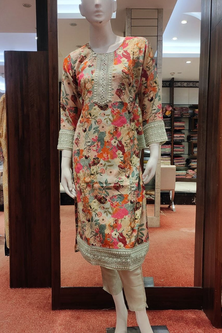 Ready-Made Kurti Pant Set 