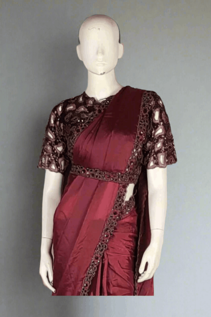 Ready To Wear Designer Saree For Puja 2025
